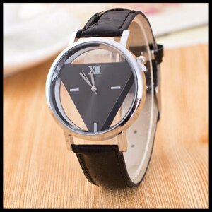 【 送料当社負担 】腕時計 アナログ クォーツ時計 ユニセックス ブレスレット シンプル 紳士　高級腕時計　風格　ブラックカラーM009-001
