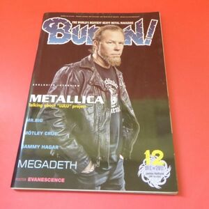 C3-230210☆BURRN! バーン 2011年12月号 ポスターつき　表紙：メタリカ