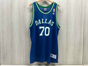 Champion NBA DALLAS 70 RODMAN ノースリーブ 表記サイズL ブルー Replicas