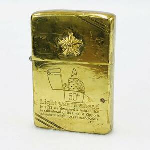 ZIPPO ジッポー Light years ahead 50th ゴールド 火花ok 現状品 B3