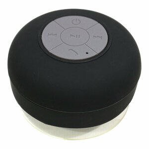 防水 Bluetooth対応 ワイヤレス スピーカー USB充電 黒/ブラック 無線 スマホ 軽量 小型スピーカー マイク内蔵 海 プール