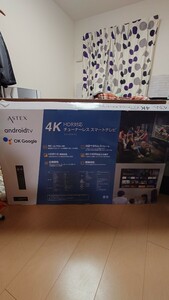 ASTEX　43型　4K/HDR対応　チューナーレス　スマートテレビ　美品