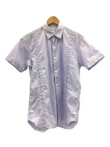 COMME des GARCONS SHIRT◆レギュラーカラー/半袖シャツ/XS/コットン/パープル/S24003