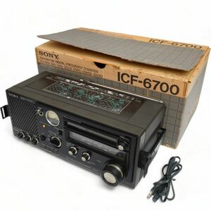 【箱付き・動作確認済】　SONY　ソニー　ICF-6700　5バンドマルチバンドレシーバー（FM/MW/SW1～3）BCLラジオ
