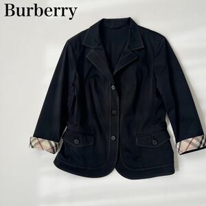 BURBERRY LONDON バーバリーロンドン テーラードジャケット シャツ　薄手 トップス バーバリーチェック　ノバチェック アウター