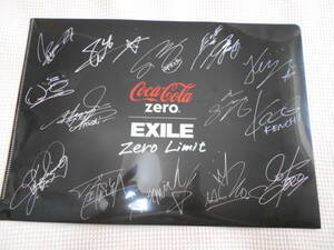 EXILE x コカ・コーラ zero 　サイン　コラボ ファイル　エグザイル