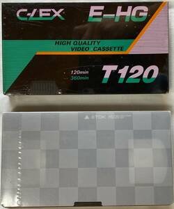 [未使用] VHSビデオテープ 2巻セット 120分 TDK HS-120 / C-LEX E-HG　