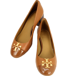 トリーバーチ TORY BURCH パンプス レディース 22cm エヴァリー タン h-n634