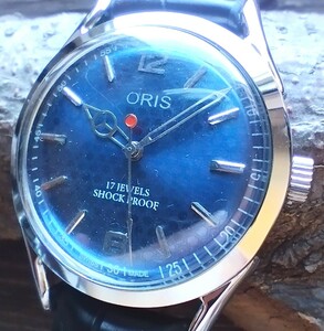 ●希少！●オリス■ORIS 手巻き機械式1980年代ヴィンテージメンズ腕時計アンティーク即納　男性人気ブランド1118f