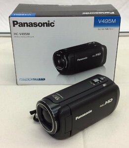 【中古】☆美品☆　Panasonic　パナソニック　ハイビジョンビデオカメラ　HC-V495M 　2023年製　64GB ハンディカメラ　手ブレ補正　軽量