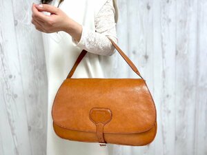 極美品 PRADA プラダ ハンドバッグ ショルダーバッグ バッグ レザー 茶 70782