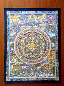 仏教美術 密教曼陀羅 仏陀物語のマンダラ 細密画 肉筆原画