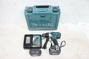 ■動作確認済■ makita マキタ 充電式 ドライバ ドリル DF458D 18V BL1840 バッテリー 2個 電動工具