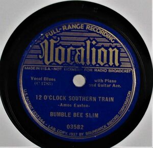 Blues 78rpm ● BUMBLE BEE SLIM - 12 O