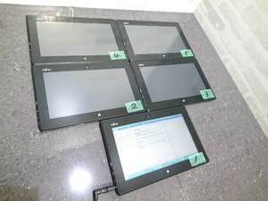 【現状品】管1S41 FUJITSU FMVNQ8LEU CPU AMD Z-60 Bios起動OK SSD64GB(データ消去済み)、メモリー2GB、バッテリー有り 5台セット