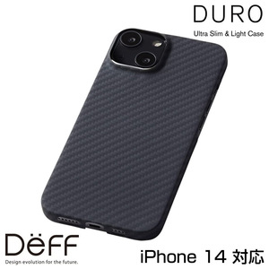 iPhone14 用 アラミド繊維ケース Ultra Slim & Light Case DURO for iPhone 14 ワイヤレス充電対応 超軽量 薄型 耐衝撃 Deff ディーフ