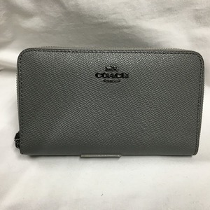 COACH ラウンドファスナーウォレット 58584 レディース グレー [jgg]