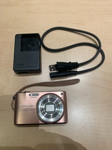 CASIO カシオ コンパクトデジタルカメラ エクシリム EXILM EX-Z400 ピンク 充電器 初期化 動作 確認済 1点 キズ スレ有 中古 現状品 3-32