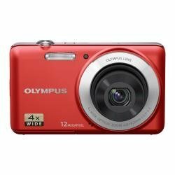 OLYMPUS デジタルカメラ VG-110 レッド 1200万画素 広角27mm 光学4倍ズーム(中古品)