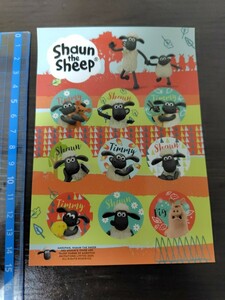 非売品　ひつじのショーン　ステッカー　Pingu & Shaun 『Fun Times at Home』 コラボ Shaun the SHEEP