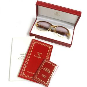 Cartier カルティエ マルメゾン ウッドテンプル サングラス/アイウェア