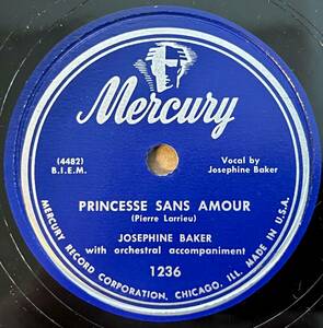 JOSEPHIN BAKER MERCURY Princesse Sans Amour/ You’re The Greatest Love