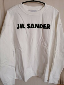 ★★新品未使用☆☆JIL SANDER＋ジルサンダープラス フロントロゴ長袖シャツ ロンT　White 白　Mサイズ　 男女兼用　オーバーサイズ