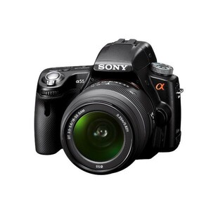 中古 １年保証 美品 SONY α55 ズームレンズキット DT 18-55mm SAM SLT-A55VL