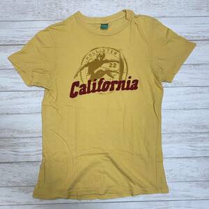 アバクロ ホリスター ロゴ Tシャツ カリフォルニア サーフ アメカジ S イエロー