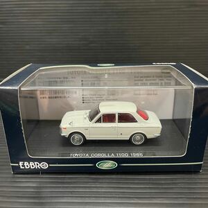 エブロ 1/43 TOYOTA COROLLA 1100 1966 WHITE