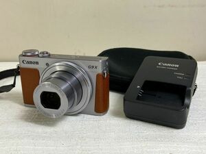 ◆GC46 コンパクト デジタルカメラ キャノン G9X ズームレンズ 3×IS 10.5-30.6mm 1:2.0-4.9 通電確認のみ　カメラ◆T
