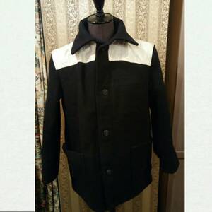 イギリス古着 Donkeyjacket donkeycoat overcoat over ドンキーコート ドンキージャケット vintage 古着 ワークコート ブラック 黒 MV474