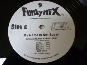 Whitney Houston / My Name Is Not Susan レア音源 12 FUNKY MIX 超ダンサブル NEW JACK SWING 試聴