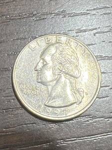 アメリカ 1997 25セント/クォーターダラー 硬貨 外国コイン 硬貨 アンティーク コレクション 流通/現状品 送84 同梱可