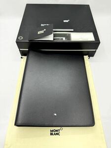 未使用品　モンブラン　ノートカバー　A5サイズ　ブラック　マイスターシュテュック　メンズ　手帳カバー　システム手帳　ボールペン　
