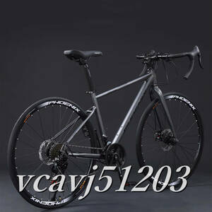 ◆美品◆2024年モデル SHIMANO 21段変速！ロードバイク 軽量 前後ディスクブレーキ 通勤 通学 700C 自転車 フェンダー付き