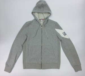 キングラムfhi☆モンクレール MONCLER GAMME BLEU ガムブルー ジップアップ パーカー グレー S メンズ 国内正規 116347 美品