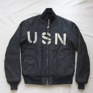 ☆ フリーホイーラーズ “USN” デッキジャケット (34) / "U.S.N. NAVAL CLOTHING FACTORY" / N-1 B-10 B-15