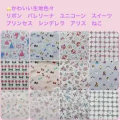 ⭐︎ハンドメイド⭐︎ オーダー　生地　リボン　プリンセス　巾着袋　ランチョンマット