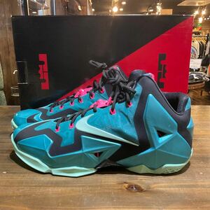 NIKE LEBRON 11 ナイキ レブロン サウスビーチターコイズ 616175-330 size 28cm 未使用品