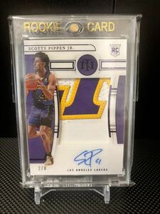 【8枚限定】 2022-23 Panini National Treasures Foil Scotty Pippen JR. スコッティ・ピッペン JR. AUTO 直書きサイン ルーキー RC