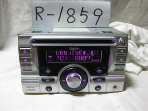 R-1859　NISSAN ニッサン 純正オプション Clarion クラリオン DUB385MP MP3 USB フロント AUX　2Dサイズ CDデッキ 補償付