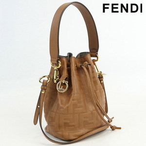 中古 フェンディ ハンドバッグ レディース ブランド FENDI ミニ モントレゾール レザー 8BS010 AAIK ブラウン