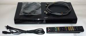 シャープ AQUOS ブルーレイディスクレコーダー BD-W500 500GB 2番組同時録画 リモコン/HDMI/RFケーブル付き 動作確認品