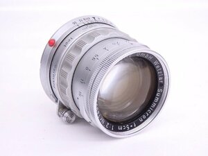 LEICA/ライカ E.Leitz レンズ Summicron 5cm F2 初代・固定銅鏡 前期 ライカMマウント ズミクロン ◆ 6DE42-2