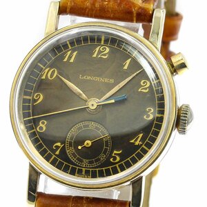 訳あり ロンジン LONGINES ワンプッシュクロノ cal.12.68Z 手巻き メンズ _745095