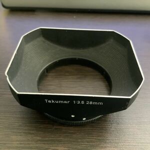 【希少品・送料無料】ASAHI PENTAX ペンタックス タクマー TAKUMAR メタルレンズフード 1：3.5 28mm