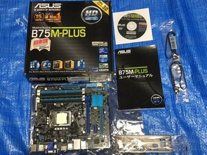 マザーボード ASUS B75M-PLUS不動作品(BOX入り) & 動確済CPU＆メモリセット、ジャンク品