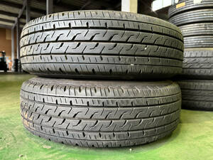 9分山☆ 165/80R13 90/88N LT　鉄ホイール・激安!!2本セット価格 2039