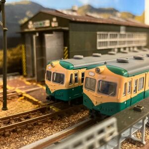 1円スタート 鉄道コレクション　70系阪和線色4両編成　N化済　ジャンク